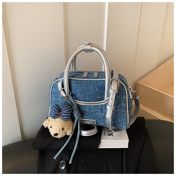 Geantă de mână pentru femei, cu strasuri lucioase, 2026 model nou, design minimalist modern, poșetă de umăr și crossbody