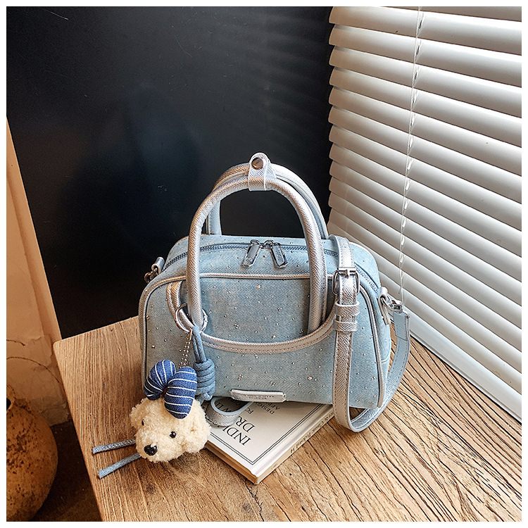 Geantă de mână pentru femei, cu strasuri lucioase, 2026 model nou, design minimalist modern, poșetă de umăr și crossbody