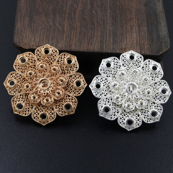 Base de coroană lotus din cupru pur, imitație Song, accesorii pentru păr în stil antic, clips pentru păr, material DIY