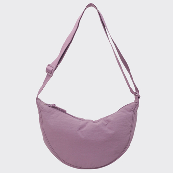 Geantă de umăr crossbody pentru femei, dumpling, mică, din nylon, culoare solidă