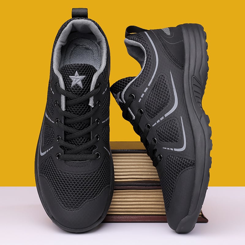 Pantofi sport de vară pentru bărbați, cu șireturi, plasă respirabilă, vârf rotund, 2026