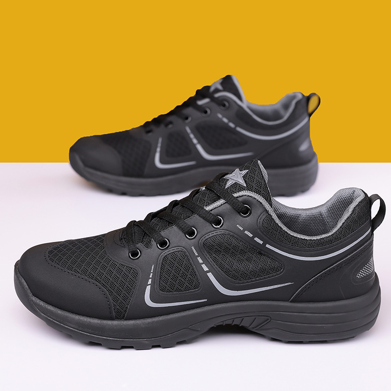 Pantofi sport de vară pentru bărbați, cu șireturi, plasă respirabilă, vârf rotund, 2026