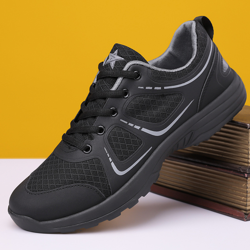 Pantofi sport de vară pentru bărbați, cu șireturi, plasă respirabilă, vârf rotund, 2026