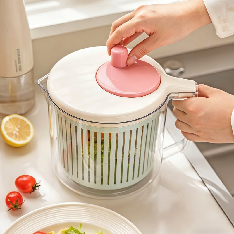 Dehidrator de legume și coș de drenaj, spinner de bucătărie manual
