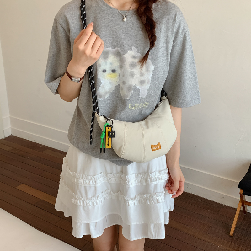 Geantă de damă cu formă de dumpling, ușoară și versatilă, crossbody pentru muncă și uz zilnic