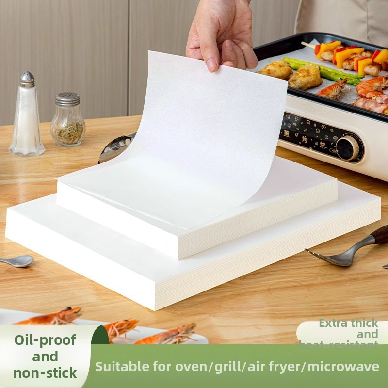 Silikónový papier potravinárskej kvality, zahustený jednorazový grilovací papier, odolný voči oleju, nepriľnavý, absorbujúci olej, odolný voči vysokým teplotám