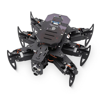 Gewu Creative Robot STEM educațional: păianjen biomimetic cu șase picioare, compatibil Arduino, structură metalică