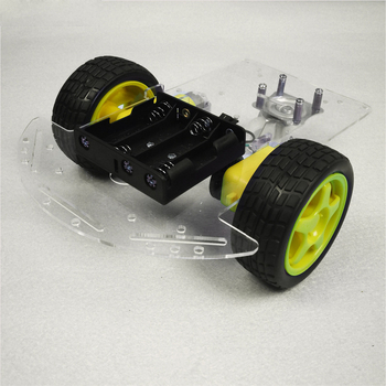 Kit de șasiu pentru mașină inteligentă cu urmărire de linie, evitare obstacole, disc encoder de viteză și placă din acril – accesorii DIY