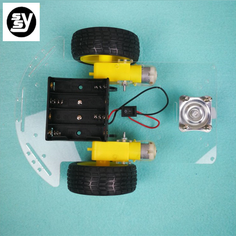 Kit de șasiu pentru mașină inteligentă cu urmărire de linie, evitare obstacole, disc encoder de viteză și placă din acril – accesorii DIY