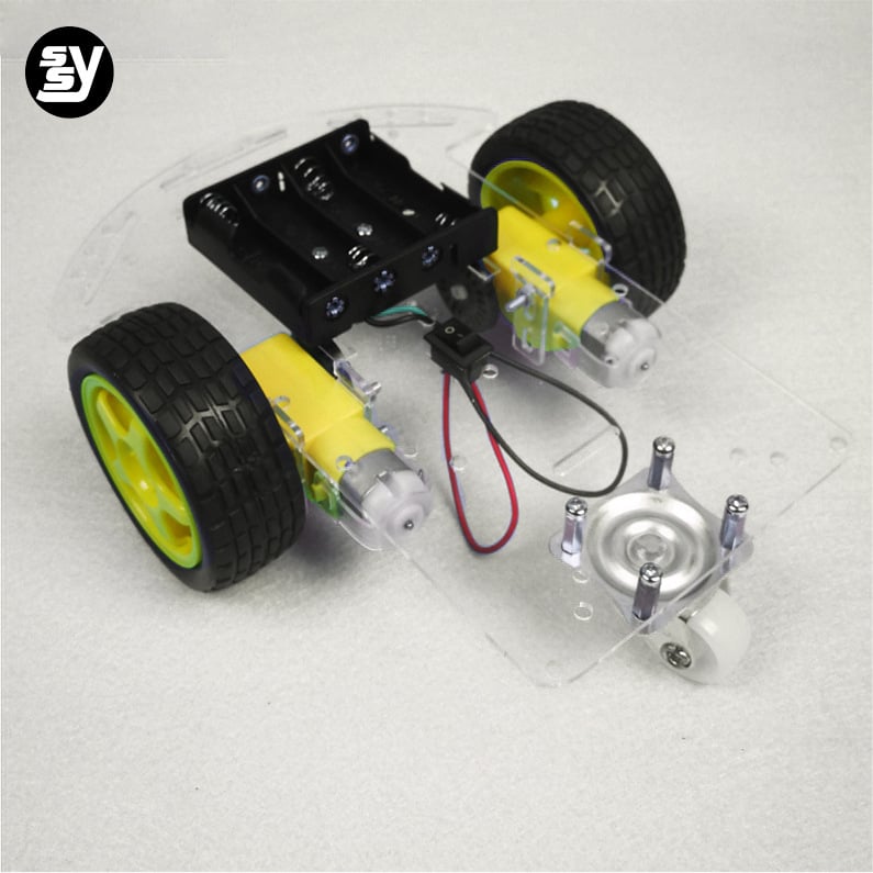 Kit de șasiu pentru mașină inteligentă cu urmărire de linie, evitare obstacole, disc encoder de viteză și placă din acril – accesorii DIY