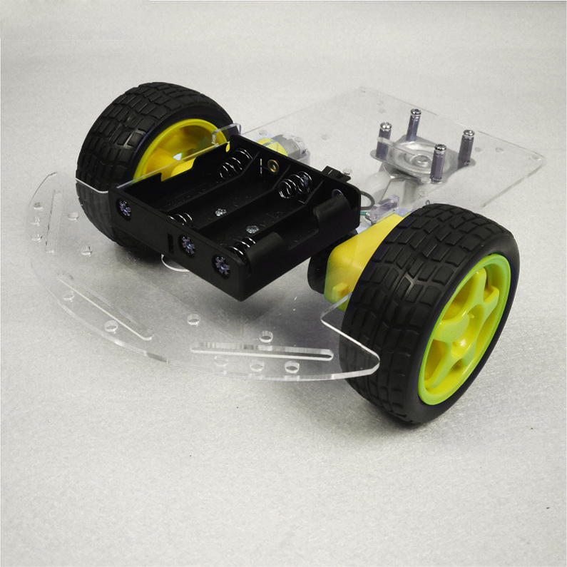 Kit de șasiu pentru mașină inteligentă cu urmărire de linie, evitare obstacole, disc encoder de viteză și placă din acril – accesorii DIY