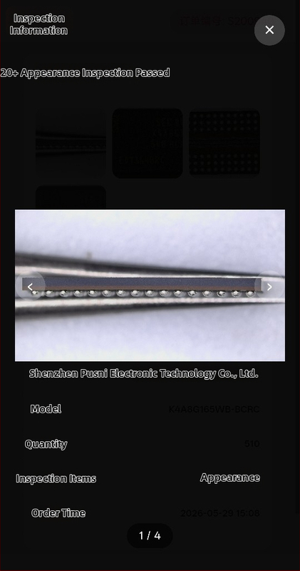K4B1G1646G K4B1G1646G-BCH9 BGA integrovaný obvod