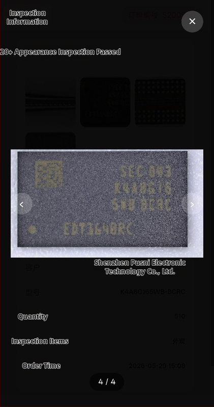 K4B1G1646G K4B1G1646G-BCH9 BGA integrovaný obvod