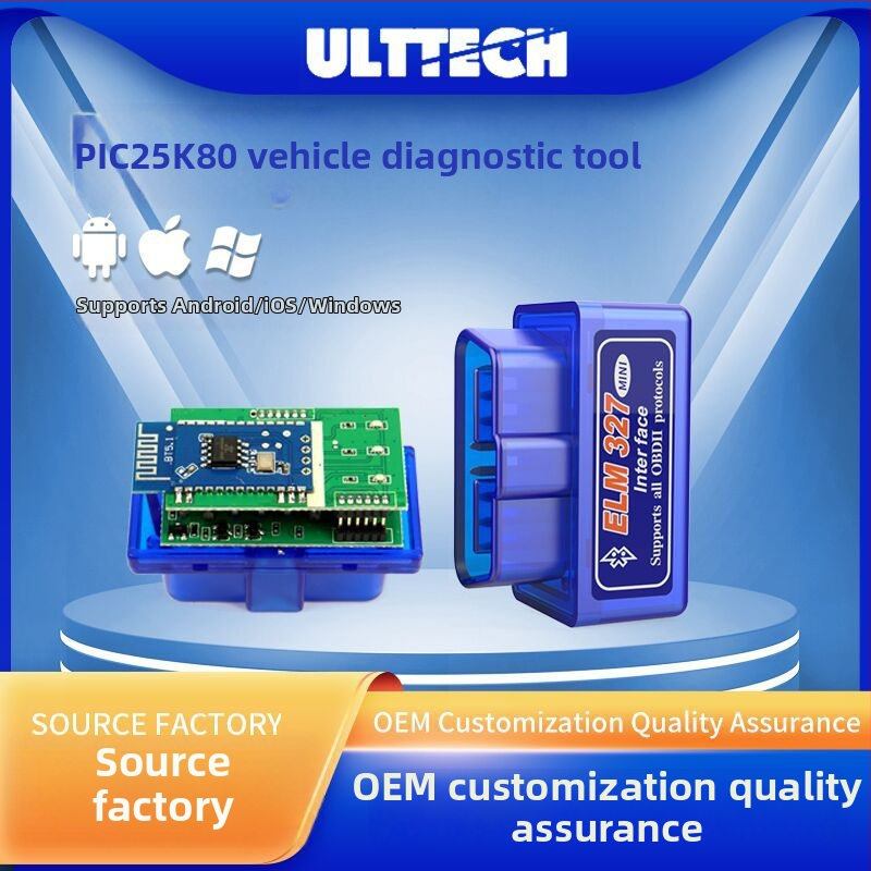Elm327 Bluetooth PIC25K80 čip V1.5 diagnostický prístroj do auta s dvojitou doskou OBD2