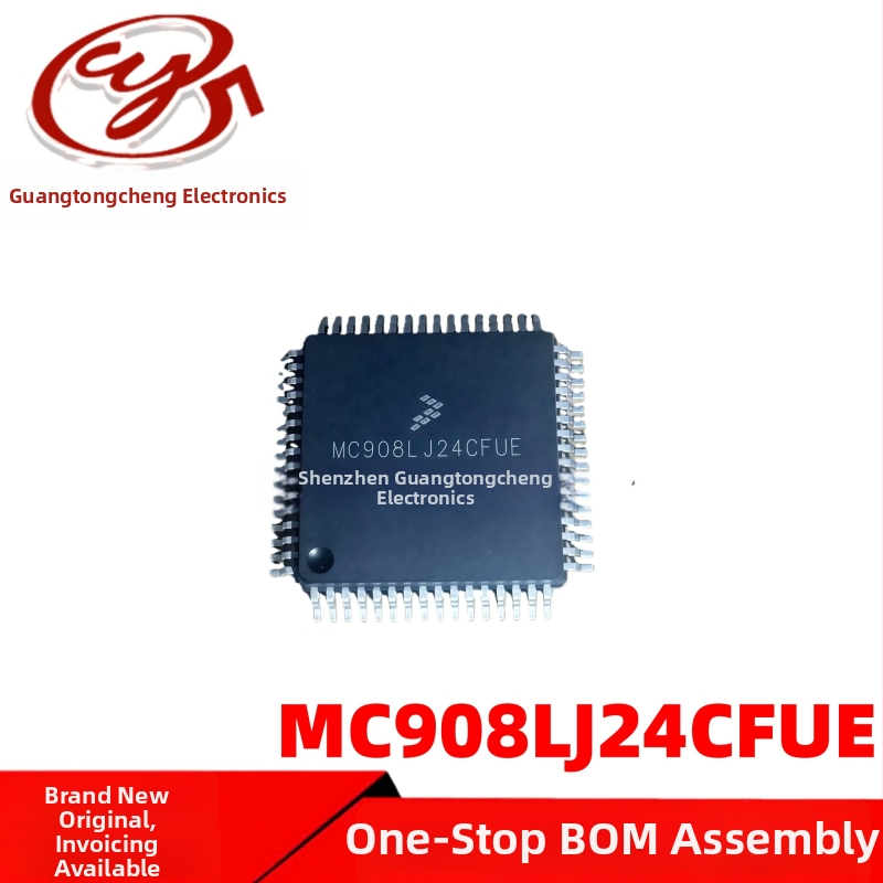 Nový automobilový mikrokontrolér MC908LJ24CFUE v puzdre QFP64