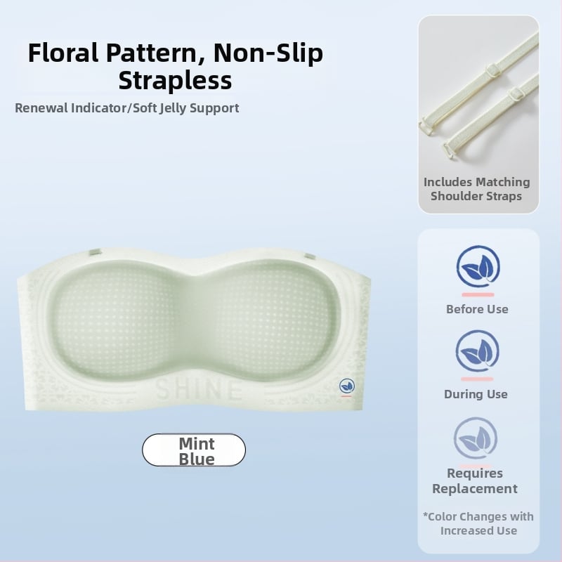 Sutien fără bretele pentru sâni mici, model subțire de vară, anti-alunecare, invizibil și fără cusături, bandeau