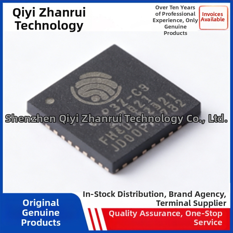 Nízkoenergetický mikrokontrolér ESP32-C3FH4 s vysokou integráciou a vysokou integráciou, systém na čipe QFN-32-EP