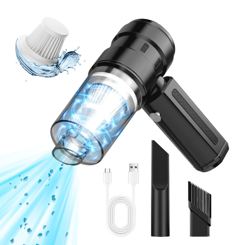 Aspirator de mână fără fir, portabil, pentru mașină și casă, puternic și compact
