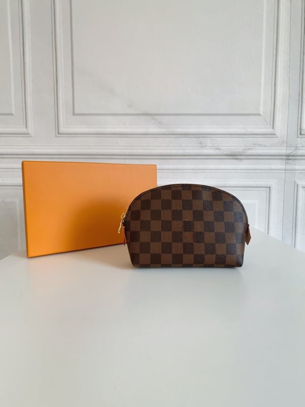 Geantă de machiaj din PVC, în formă de scoică, clutch compact pentru femei