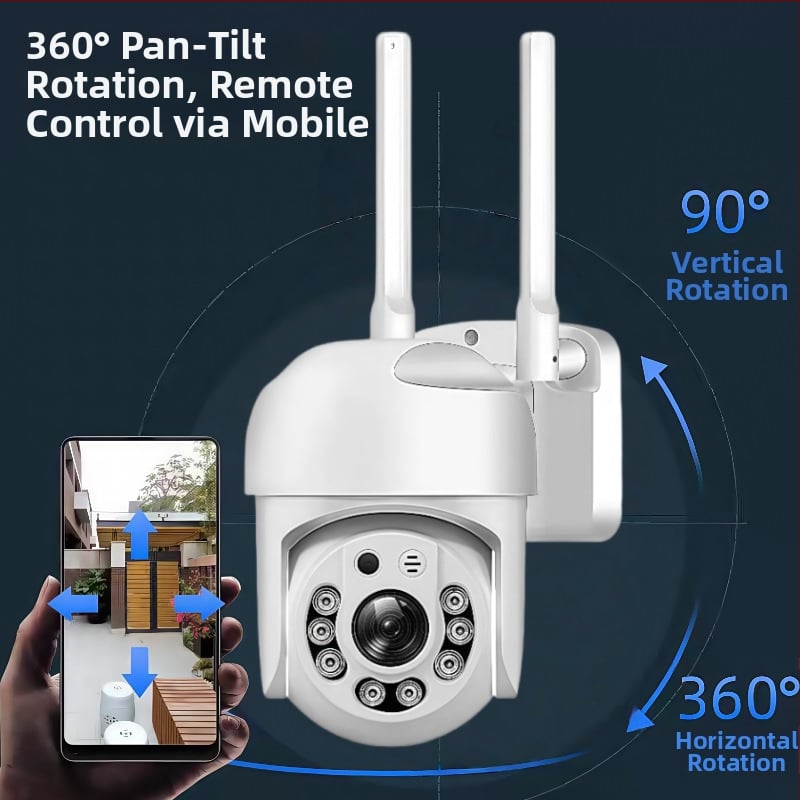 Cameră PTZ de 1,5 inch cu consum redus, cip AI HiSilicon, monitorizare vocală și cameră inteligentă la distanță prin telefon