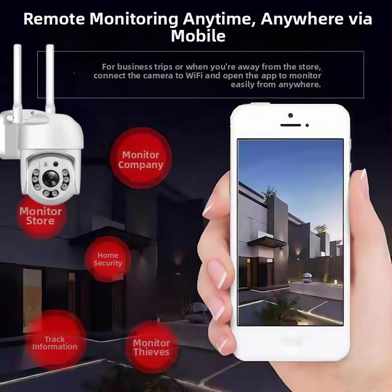 Cameră PTZ de 1,5 inch cu consum redus, cip AI HiSilicon, monitorizare vocală și cameră inteligentă la distanță prin telefon