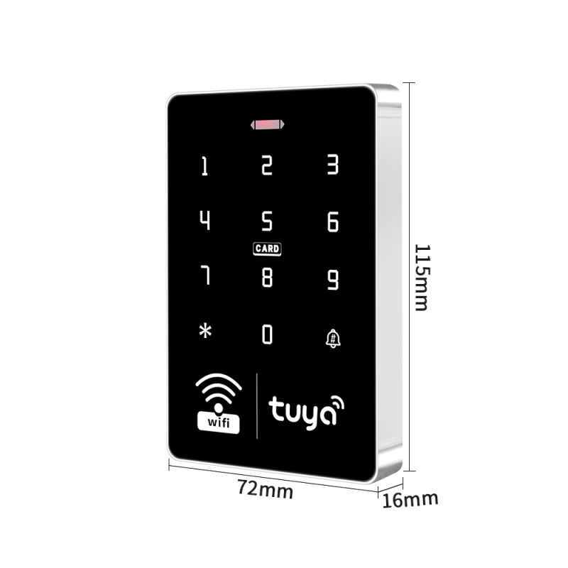 Sistem de control al accesului pentru ușă din sticlă cu aplicație mobilă pentru deblocare la distanță, card RFID și parolă