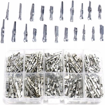 Terminale pentru cablu auto din alamă, conectori crimp, 1-3,5 mm, set ambalaj cu 290 bucăți