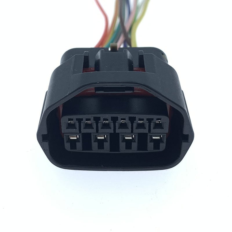 Plug de motor auto, 10 pini, MG641299-5; conector MG641288-4 cu două sloturi