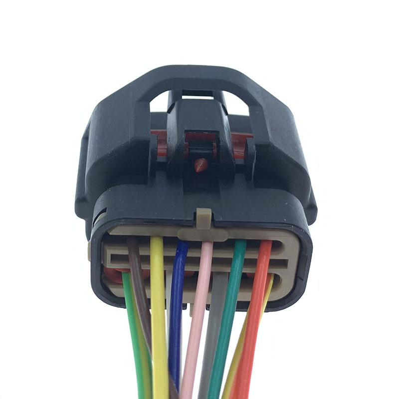 Plug de motor auto, 10 pini, MG641299-5; conector MG641288-4 cu două sloturi
