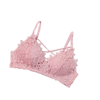 Sutien sexy cu spate încrucișat, reglabil, subțire, fără cusături, fără fir, cupe triunghiulare pentru sân mic