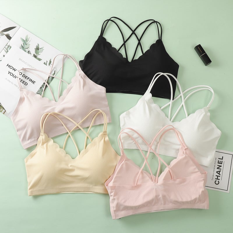 Bustier din Ice Silk fără cusătură, fără sârmă, cu wrap bandeau și bust adunat