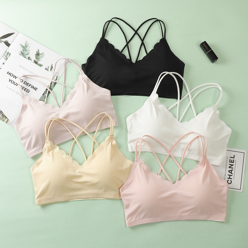 Bustier din Ice Silk fără cusătură, fără sârmă, cu wrap bandeau și bust adunat