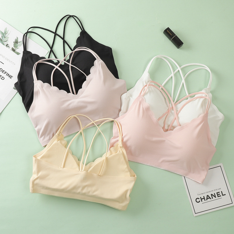 Bustier din Ice Silk fără cusătură, fără sârmă, cu wrap bandeau și bust adunat