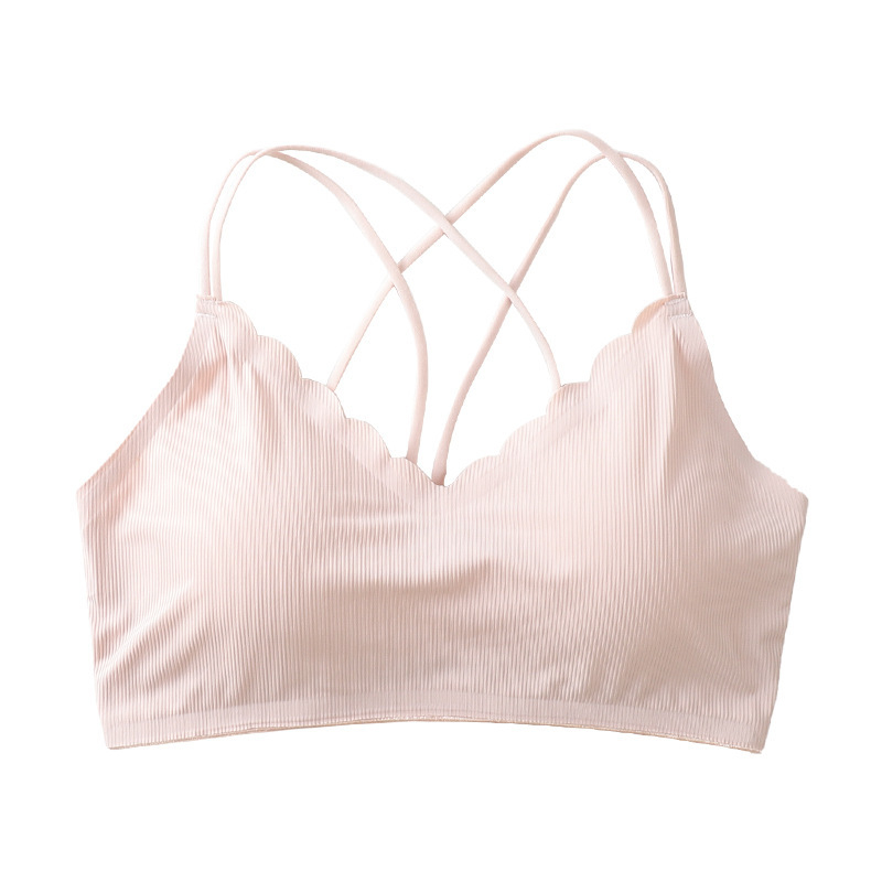 Bustier din Ice Silk fără cusătură, fără sârmă, cu wrap bandeau și bust adunat