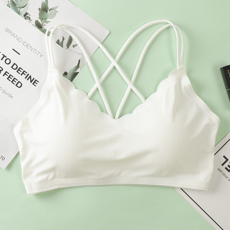 Bustier din Ice Silk fără cusătură, fără sârmă, cu wrap bandeau și bust adunat