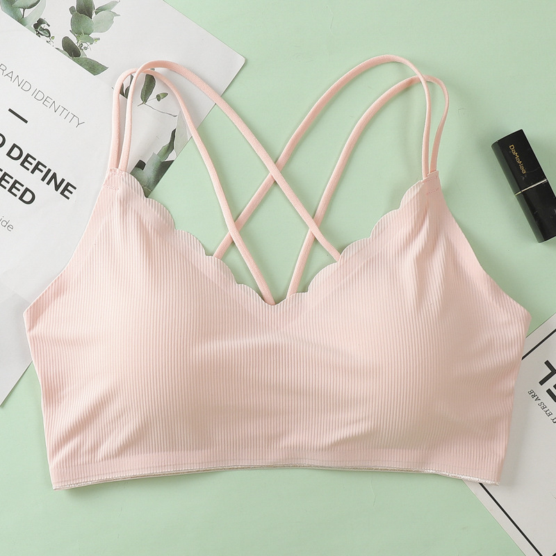 Bustier din Ice Silk fără cusătură, fără sârmă, cu wrap bandeau și bust adunat