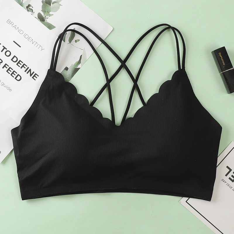 Bustier din Ice Silk fără cusătură, fără sârmă, cu wrap bandeau și bust adunat
