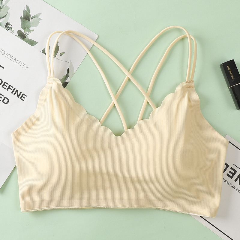 Bustier din Ice Silk fără cusătură, fără sârmă, cu wrap bandeau și bust adunat