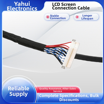 Kábel LCD obrazovky 150 mm s konektorovým zväzkom DF19-20 pre priemyselný počítač