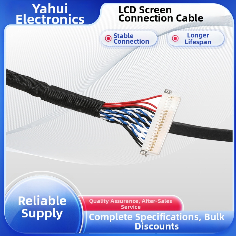 Kábel LCD obrazovky 150 mm s konektorovým zväzkom DF19-20 pre priemyselný počítač
