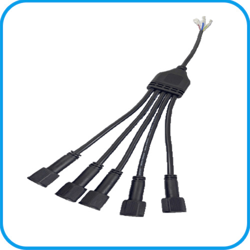 Conector M14 femel cu priză terminală de 5 căi, conector etanș tip Y pentru cabluri de automatizare industrială