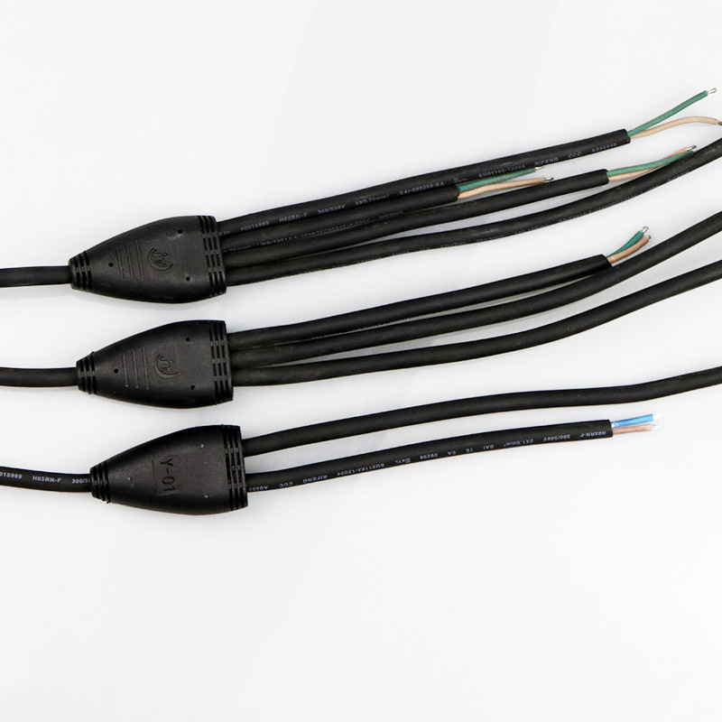 Cablu Y 1–3, cablu de alimentare impermeabil, conector turnat prin injecție