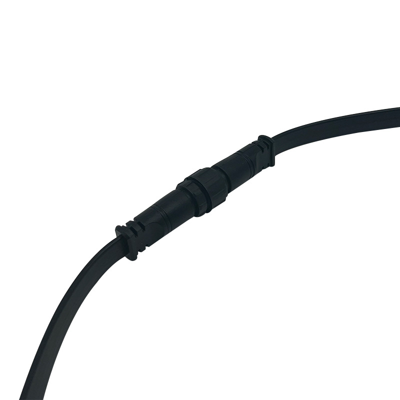 Conector de cablu impermeabil M16 plat cu 5 nuclee pentru iluminat LED, cablu plat din plastic, contact masculin și feminin, personalizare
