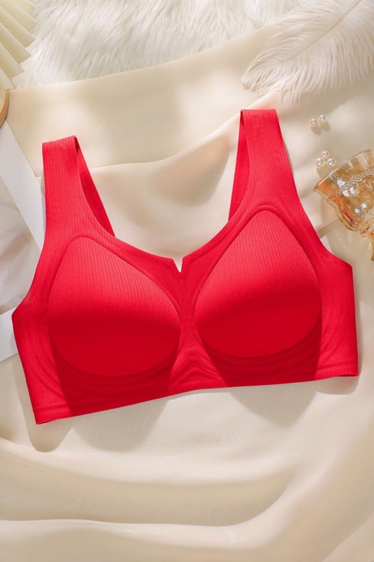 Sutien fără cusături, cupe modelate 3/4, fără sârmă, push-up ușor, bretele reglabil