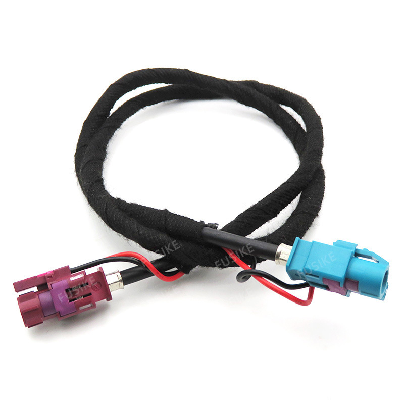 Cablu HSD LVDS pentru automobile cu conector feminin HSD4P și ansamblu de cabluri HSD4P+2 pentru ecranul central al mașinii
