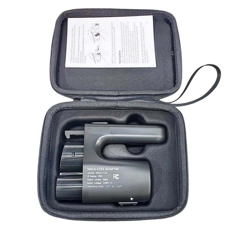 Convertor Gun Head pentru încărcător auto, 500A, NACS spre CCS1, conector de încărcare DC
