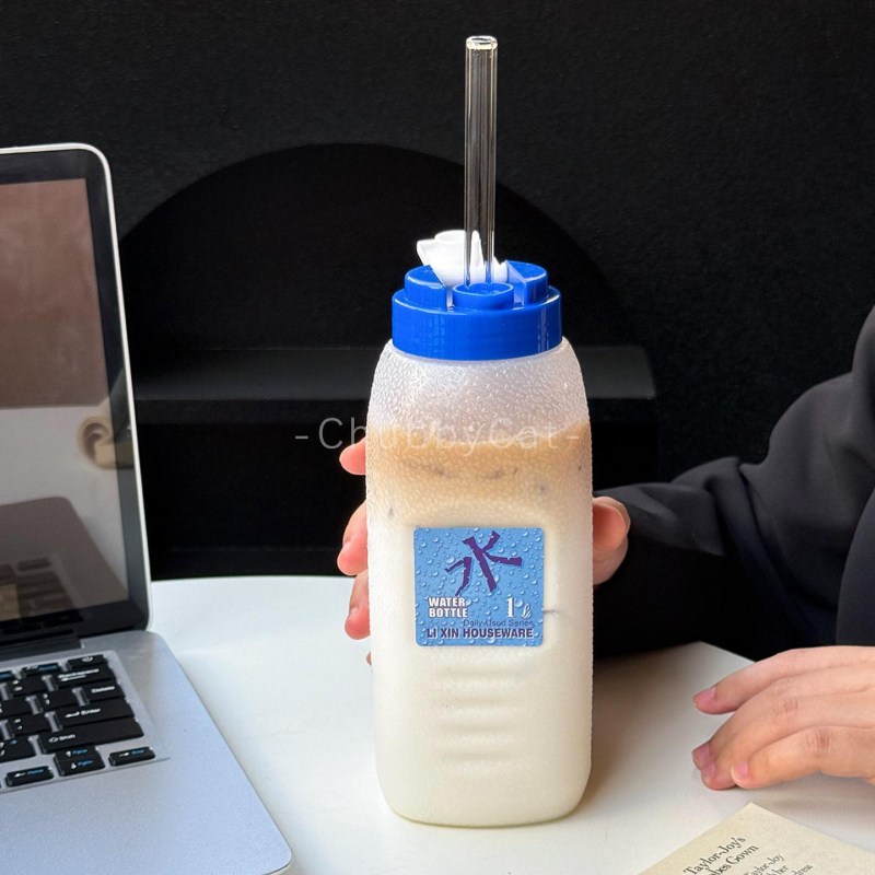 Cană-portabilă cu capacitate mare pentru cafea și apă, plastic alimentar, utilizare casnică; pentru apă rece și ceai infuzat rece