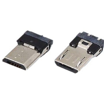 Conector USB Micro-B, 5 pini, 180°, montaj pe placă SMT