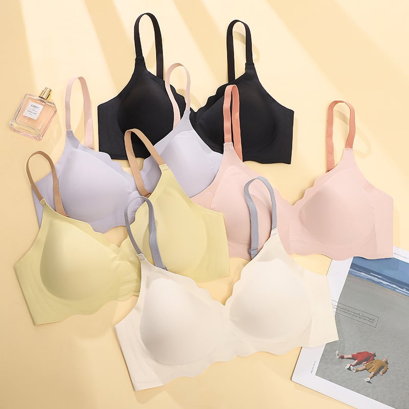 Sutien fără cusături, wireless, pentru femei, piele prietenoasă, respirabil, susținere ușoară pentru sâni mici, design de spate elegant