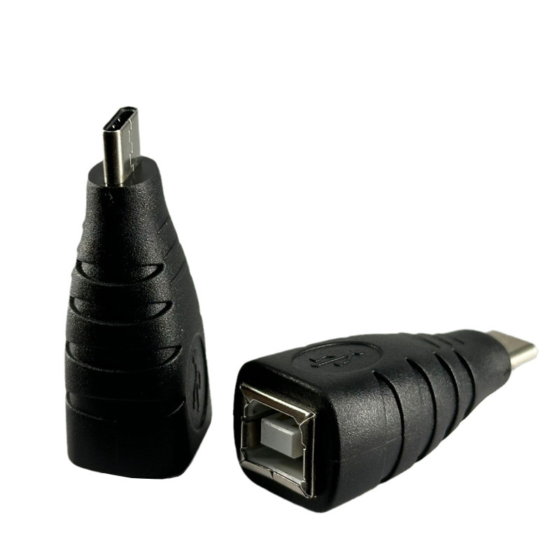 Type-C către USB-B interfață imprimantă și Type-C către scanner cu port pătrat – adaptor sudat